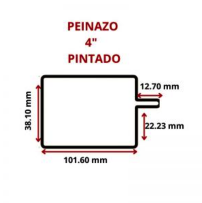 PEINAZO PINTADO 4 101.6 MM